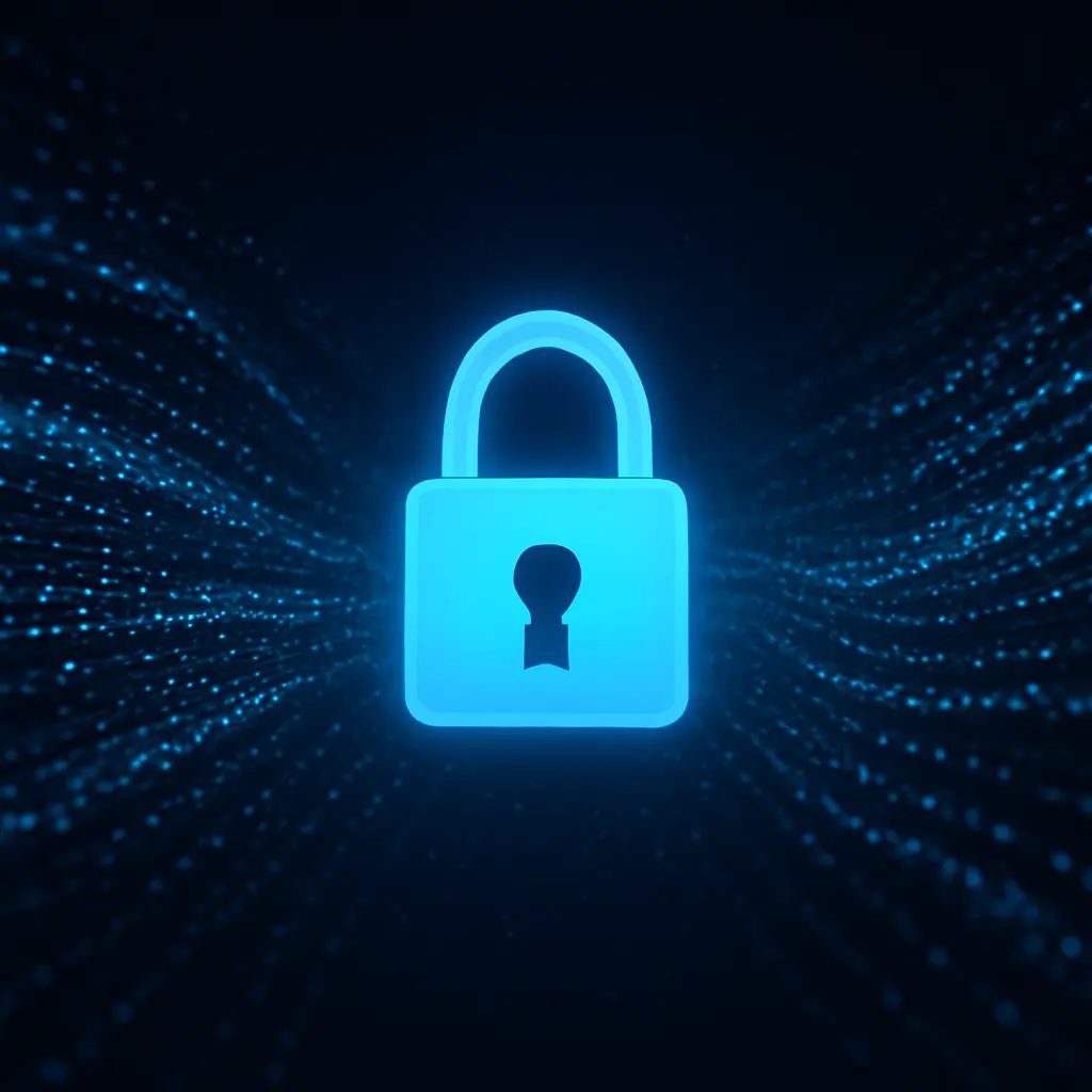 Безопасность транзакций Иллюстрация безопасности транзакций с замком и цифровыми данными