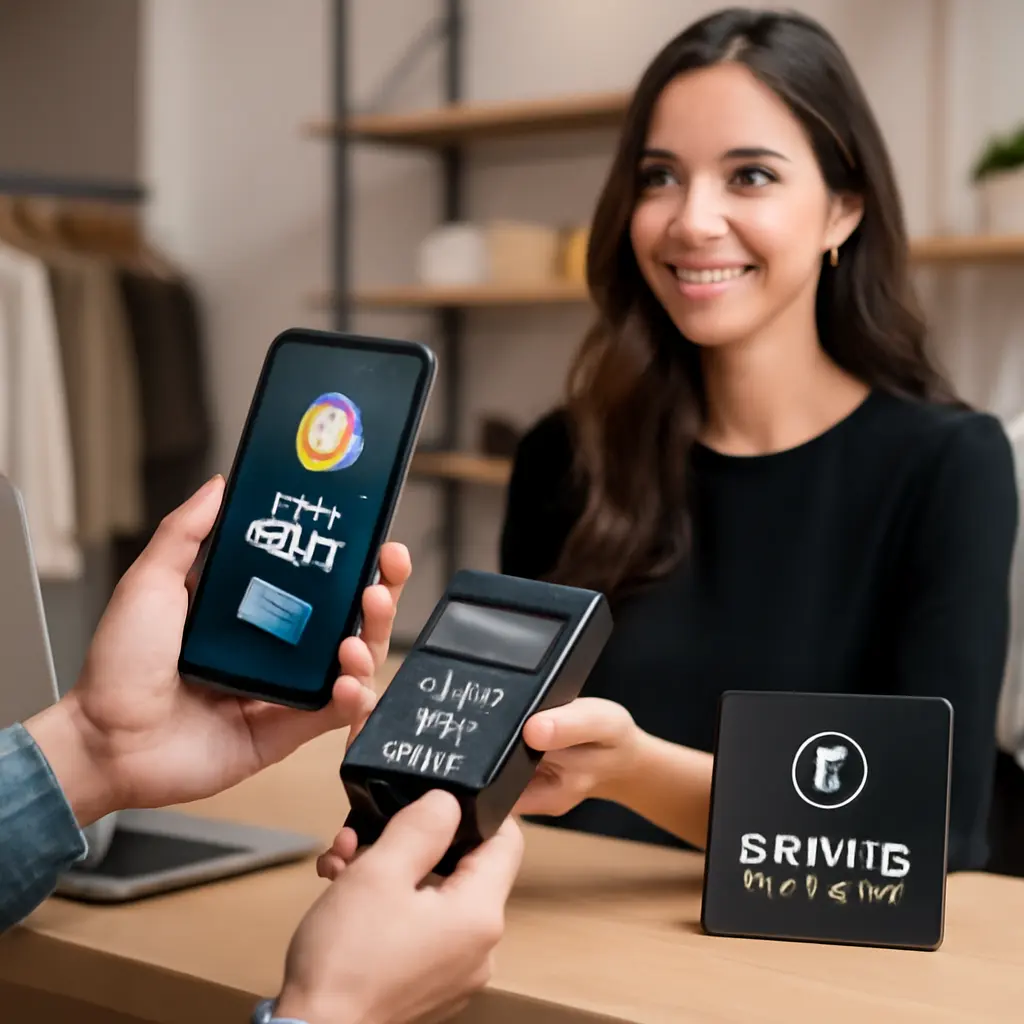 POS-терминал принимает оплату в криптовалюте через смартфон