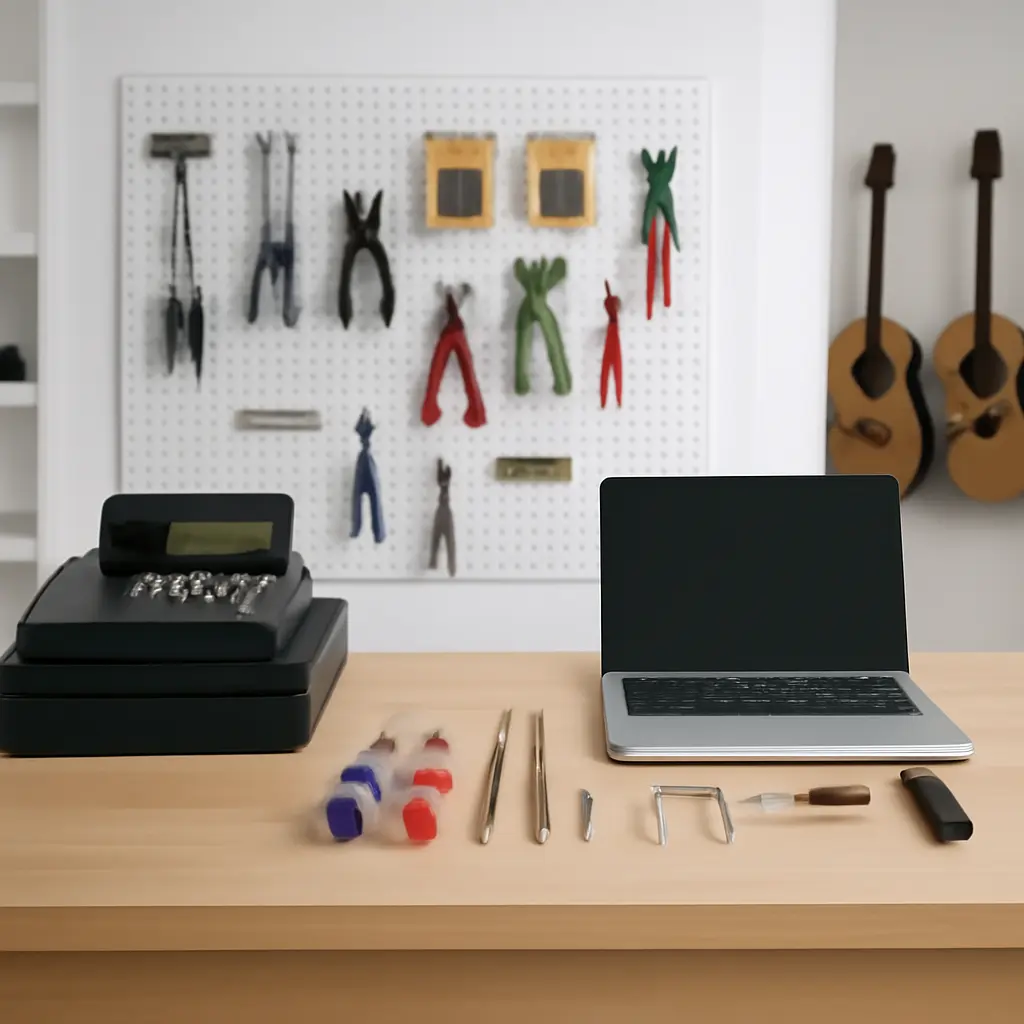 Процесс быстрой настройки кассы на столе