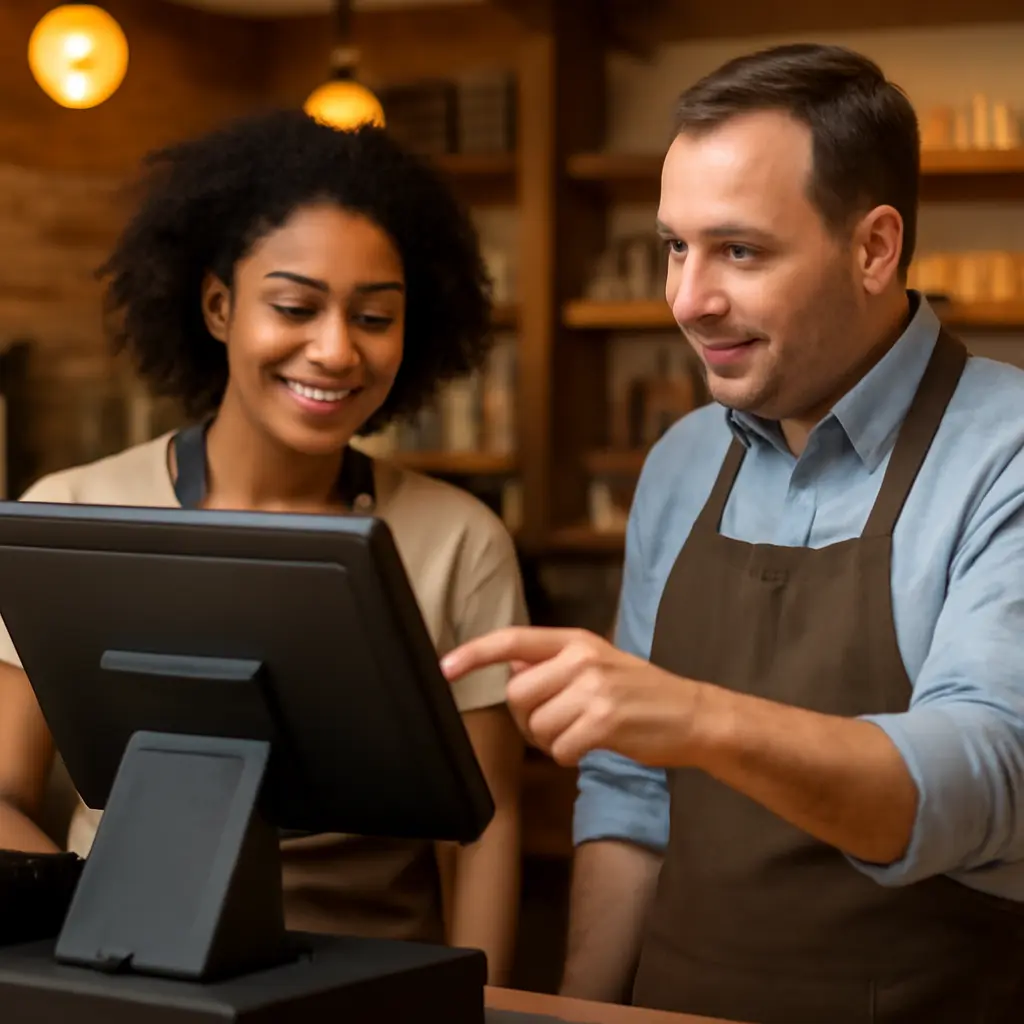 Обучение кассира Кассир обучается работе с кассой и терминалом