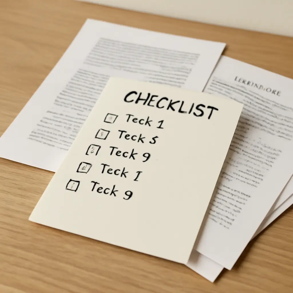 Проверка документации Документы и чек-лист для проверки поставщика платежей